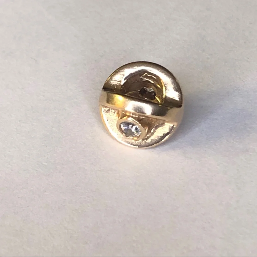 Retired Pandora Solid 14k CZ Eye Charm 585 Ale - Picture 10 of 10